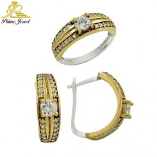 Gümüş Otantik Taşlı Set